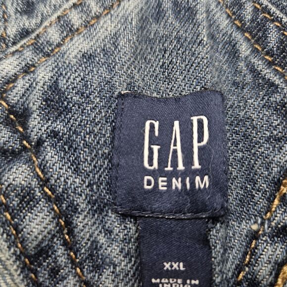 NWT GAP Teen Girls Blue Denim Overall Jeans Size 2XL (14-16) - Picture 4 of 9